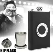 Hip Flask Stainless Steel Liquor Flask Whiskey Alcohol Pocket Wine Flask Bottle