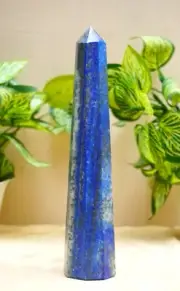 Tall 200MM | Luxury Blue lapis Lazuli Stone Healing Metaphysical 8 Obelisk Tower