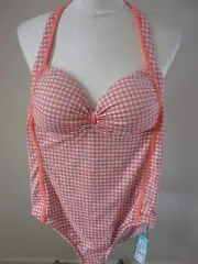 BNWT Seafolly, Lucia Fas, Lucia Halter Mallot, One Piece Swimsuit - size14