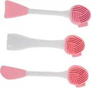 LOORGVEL 3pcs Soft Silicone Face Cleansing Brush Gentle Exfoliating Tool for Skincare for Application and Face Washing Travel Friendly Design