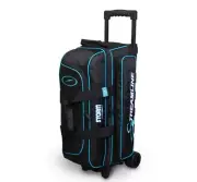 Storm 3 Ball Streamline Bowling Roller Bag Color Black with Blue Trim