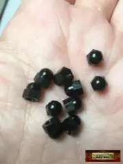 M01221-FS MOREZMORE 10 Black M3 Acorn Round Dome Cap Head Hex Plastic Metric Nut
