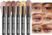 Cream Eyeshadow - Women Eye Makeup Pen,Multifunctional 6 Colors Shimmer Eyeshadow Stick for Costume Wedding Travel Daily