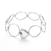 Unique Heart Finger Rings Stackable Multilayer 2 in 1 Dual Purpose Ring Bracelet for Women SILVER COLOR