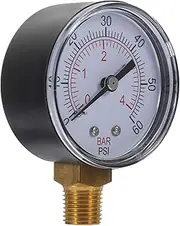 Totority 1 Set Professional Water Pressure Gauge for Pools Spas and Aquariums Durable Pressure with Connection for Accurate Water System Monitoring