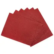 6 Pack 10.83 x 8.46" 2mm Thickness EVA Foam Sheets for Arts Red Glitter