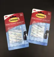 Command Clear Mini Hooks 0.5 lb 6 Hooks 8 Strips Each Pack 17006CLR-ES (2)