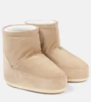 [Moon Boot] Moon Boot Icon Low suede snow boots UK 8 beige