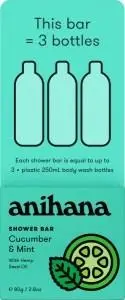 Anihana Solid Shower Bar Cucumber & Mint 80g