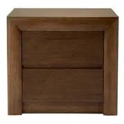 [Sleeping Giant] Bellambi Dark Messmate Bedside Table - 2 Drawer