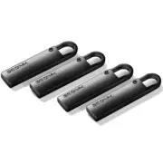 Vazkequ Zipper Pull Tab Replacement Metal Zipper Handle Mend Fixer Easy Black