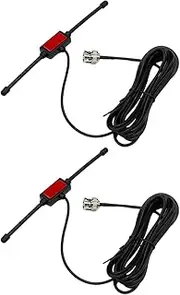 2pcs VHF UHF Car Truck Police Scanner Adhesive Mount Antenna Vehicle Ham Radio Amateur Radio Mobile Scanner BNC Male Dipole Antenna Compatible with Uniden Bearcat Whistler Radio Shack Radio Scanner