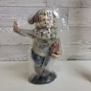 North Carolina Running Santa Clause 6 Inch Figurine