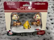 Disney Parks Chip & Dale Chipmunks Ceramic Salt & Pepper Shakers NEW