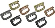 KOMBIUDA Climbing Carabiner D-Ring Buckle Keychain Hook Professional Heavy Duty Smooth Surface D-Shaped Ring Buckle