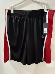 NWT AND1 Mens Basketball Shorts Red Black White Sz 2XL 11" Inseam Pockets