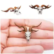 Demon Goat Skull - 1:24 scale miniature for diorama crafts oddities (1 skull)