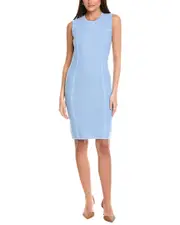 St. John Stretch Pique Knit Sheath Dress