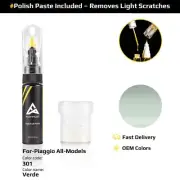 Touch Up Paint For Piaggio All Models 301 Verde With Polish Paste