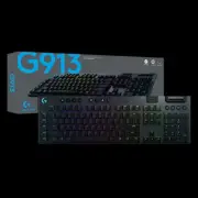 Logitech G913 LIGHTSPEED RGB Mechanical Gaming Keyboard Clicky Tactile Linear