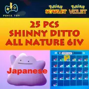 ALL 25 NATURES 6IV Foreign SHINY DITTO JAPANESE MASUDA | POKEMON SCARLET VIOLET