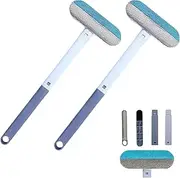 Cliprain Pet Hair Remover, 4 in 1 Multifunctional Pet Hair Remover, Reusable Portable, Cleaner for Cat, Portable Sanitation Tools, Use On Sofas, Carpets, Bed Linens (2PCS)