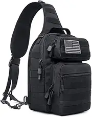 [Tacticool] Tactical Sling Bag Pack Military Rover Shoulder Sling Backpack Molle Assault Range Bags Chest Pack Day Pack Diaper Bag