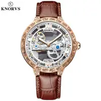 在飛比找Yahoo!奇摩拍賣優惠-男士手錶 KNOVRS/卡諾威斯高檔男士手錶全自動機械錶鏤空