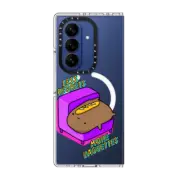 Galaxy Z Fold7 Clear Magnetic Case less regrets, more baguettes