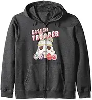 [STAR WARS] Easter Storm Trooper With Logo Eggs Zip Hoodie