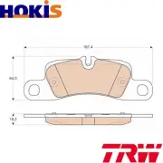 BRAKE PAD SET DISC BRAKE GDB1962 FOR PORSCHE CAYENNE MCX.ZA/MCU.RAM 55.02 3.6L