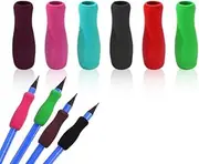 6Pcs Colour Special Supplies Foam Pencil Grips Soft Foam for Adults,Open Slip Insert Pen Paint Brush Holder Ergonomic Right Left-Handed Use for Handwriting, Drawing, Writing and Correction Supplies