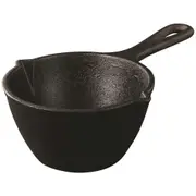 Pyrolux Pyrocast 12cm/0.49L Cast Iron Sauce Pot w/ Handle Cookware Round Black