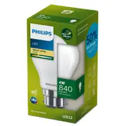Philips A60 B22 LED 840Lm Warm White 4W Ultra Efficient Globe