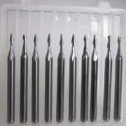 10pcs 3.175 Shank*1.5mm Carbide Ball Nose End Mill CNC Engraving Router bit