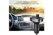 Baseus Handsfree Wireless Bluetooth FM Transmitter MP3 Music Player Dual USB Car Charger Adapter (Black)