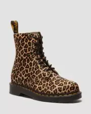NIB*Womens*Dr. Martens*1460 8 Eye Boot**6-10*Leopard Light Tan*Doc Marten