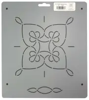 Quilting Stencil Feathered Heart Quilt Pattern Double Wedding Ring Design Block