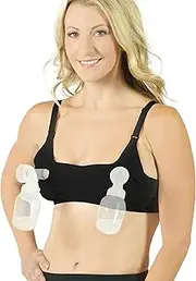 [Rumina] Seamless Pump&Nurse Hands-Free Pumping and Nursing Bra, Small to Plus Size