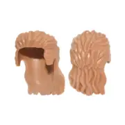 LEGO - Minifigure, Hair Long Mullet Style - Medium Nougat / Light Brownish Tan
