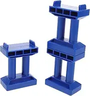 SOPOTUTU 6pcs Stackable Train Bridge Supports for Wooden Railway Track Accessories Playtime Flexible and Creative Elevated Track Layouts