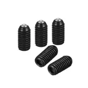 Ball Point Set Screws, 5pcs M6 x 12mm High Carbon Steel Spring Hex Socket Screw
