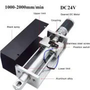 DC 24V Cutting Torch Holder Plasma Flame Z-axis Lifter 100mm CNC Cutting Machine