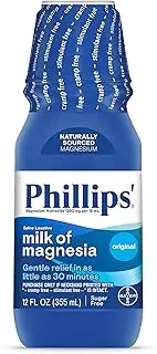 Phillips' Milk of Magnesia, Original, 12-Ounce Bottles (Pack of 4)