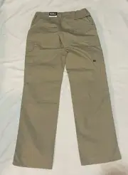 5.11 Tactical Pants Womens 14 Long Taclite Pro Tan Ripstop Cargo #64360 NEW