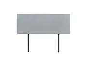 Linen Fabric Double Bed Deluxe Headboard Bedhead - Stone Grey