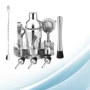 12PCS Stainless Steel Cocktail Shaker Professional Bartender Tools Drink Mixer