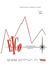 EICO Model 680 Transistor and Circuit Tester Instruction Manual