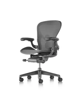 Aeron 2.0 全網最低價//碳灰色鋼製椅腳// Herman Miller 全新正品 人體工學辦公椅