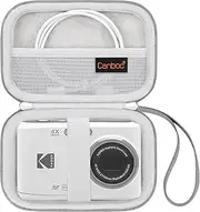 Canboc Carrying Case Compatible with Kodak PIXPRO FZ55/ FZ45/ FZ43/ FZ53 16MP Digital Camera, Video Vlogging Camera Bag, Mesh Pocket fit Cable, Grey (Case Only)